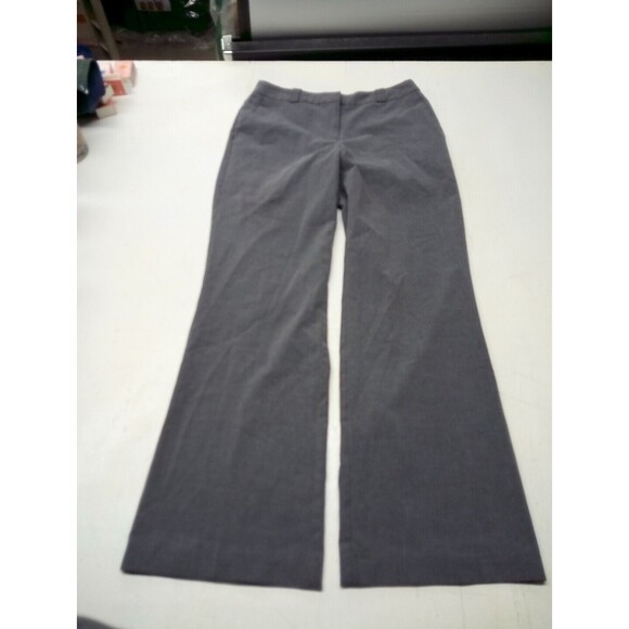 Worthington Works Stretch Dress Pants Size 4 Gray w/ Faux Back Pockets VGUC - Picture 1 of 5
